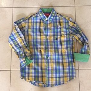 IZOD boys plaid shirt